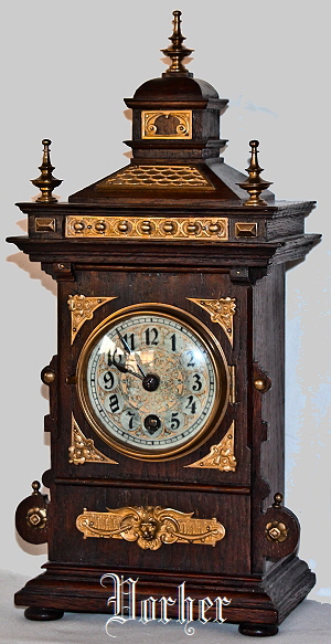 Lenzkirch Pendule Eiche Oak Clock 10